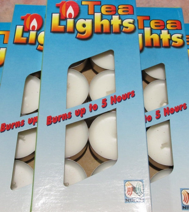 Tea Light Candles (10) - Burn-time up to 5 hours