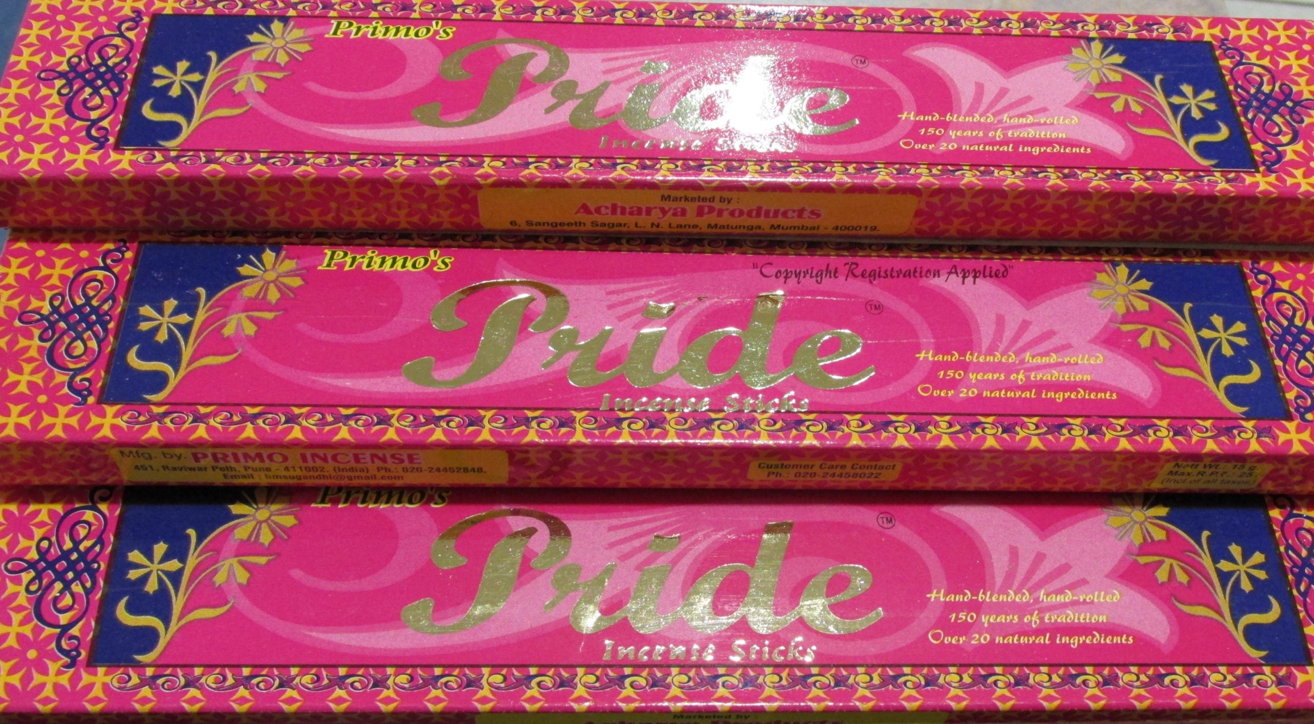 Pride Exotic Organic Incense